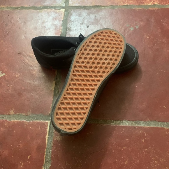 Size 6.5 women’s all black Vans. Never worn. - Picture 2 of 3